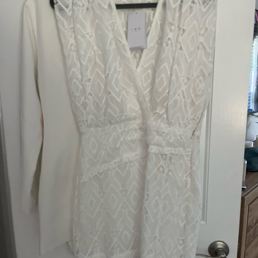 White short lace dress from IRO Paris
